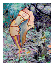 Load image into Gallery viewer, Happy Trails Digital Collage with Alterations Most True Photograph / Singing as I Go / Dawn Richerson - Blue Ridge Parkway Inspiration Art Print