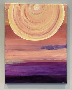 SUNRISE Watch the Sun Come Up ☼ True Direction {Original Painting}