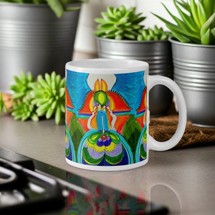 Bright Ideas Man in Moon Boots Art of Love Mug for boyfriend, husband, partner or your favorite ideas person