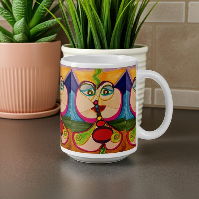 Bubble Burst Art of Love Mug 