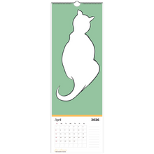 Load image into Gallery viewer, Cool Cats Coloring Calendar 2026 April
