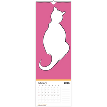 Load image into Gallery viewer, Cool Cats Coloring Calendar 2026 February
