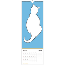 Load image into Gallery viewer, Cool Cats Coloring Calendar 2026 March
