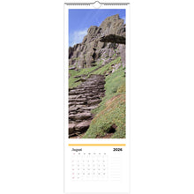 Load image into Gallery viewer, Soul of Ireland Photo Calendar 2026 Vertical Format Ireland Art for Narrow Wall August
