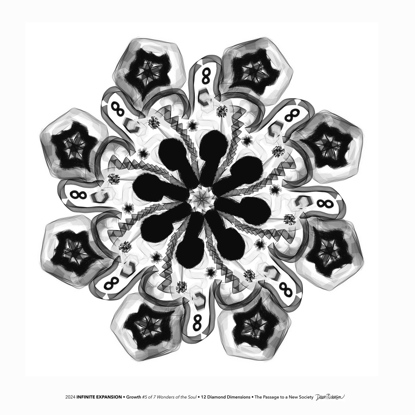 #10 Infinite Potential ☼ Diamond Dimensions SEA Series {Art Print} Design Print New Dawn Studios 8x8 Unframed 
