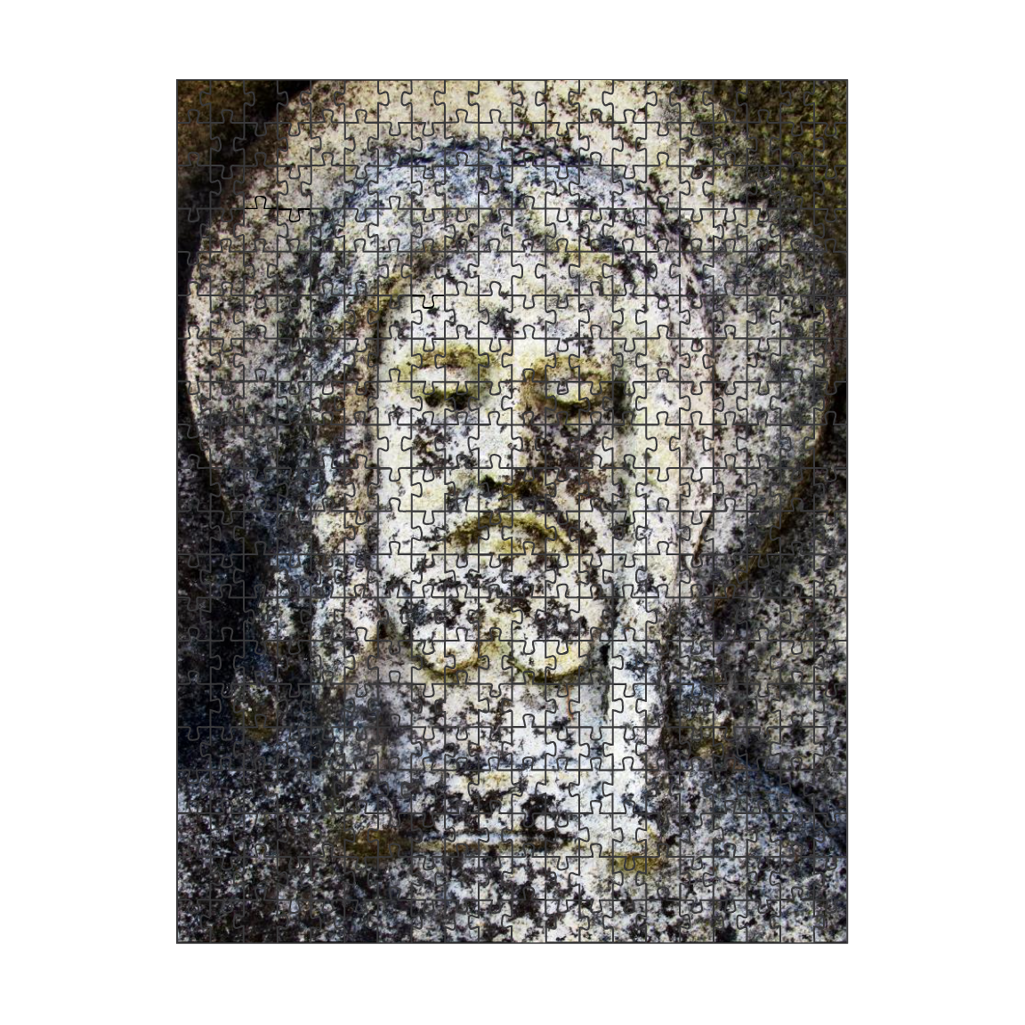 Jesus Puzzle - Age to Age cemetery photograph Jesus Christ - risen Christ - Easter gift - faith gift