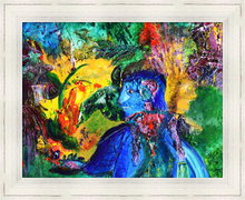 Load image into Gallery viewer, AND THERE YOU WERE AGAIN ☼ Spirited Life Painting {Art Print} bold colors spiritual art by Virginia artist Dawn Richerson 11x14 framed

