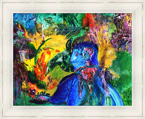 AND THERE YOU WERE AGAIN ☼ Spirited Life Painting {Art Print} bold colors spiritual art by Virginia artist Dawn Richerson 11x14 framed