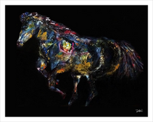 Load image into Gallery viewer, AS WITH A VOICE OF THUNDER ☼ Spirited Life Kentucky Horse Painting {Art Print} by Virginia artist Dawn Richerson 11x14
