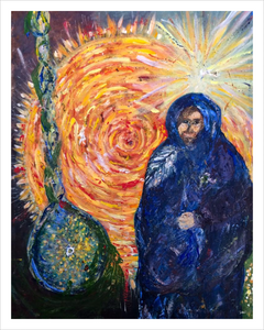IN HIM WAS LIFE ☼ Faithscapes Magdalen Painting {Art Print} Jesus painting Dawn Richerson 11x14