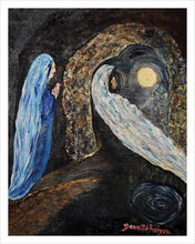 Load image into Gallery viewer, PRESENCE TO PASSAGE ☼ Faithscapes Magdalen Painting {Art Print} - Light of the World Cave Faith Painting by Artist Dawn Richerson 11x14
