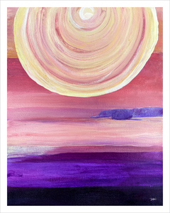 Sunrise painting Dawn Richerson 11x14