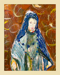 ALL SHE CARRIED IN HER HEART ☼ Magdalen Painting {Art Print} Faithscapes painting young Mary Magdalen by Virginia artist Dawn Richerson 11x14 framed