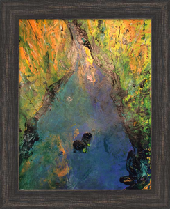 In Her River - Magdalen Series - Dawn Richerson painting 11x14 framed