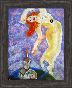 SHE FLOATS FREE ☼ Magdalen Painting {Art Print} Love for the Church Faithscapes Painting Dawn Richerson 11x14 framed