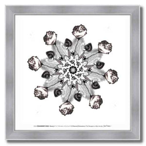 #12 Strawberry Rose ☼ Diamond Dimensions SEA Series {Art Print} Design Print New Dawn Studios 10x10 Framed 