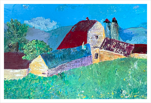 A Generous Welcome - Natural Persuasion Blue Ridge Parkway painting - barn painting - 12x18