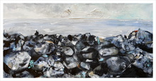 Load image into Gallery viewer, The Causeway anbd the Chorus Giant&#39;s Causeway Painting Northern Ireland - Dawn Richerson - 12x24

