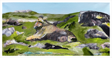 Load image into Gallery viewer, The Remnant Malin Head Painting - Ireland painting by Dawn Richerson 12x24
