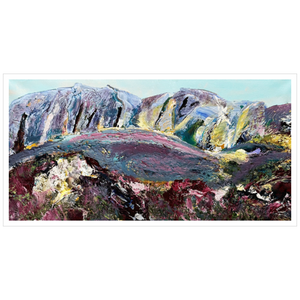 Where I Lay Down to Rest Ireland Painting Derryveagh Mountain painting Dawn Richerson 12x24