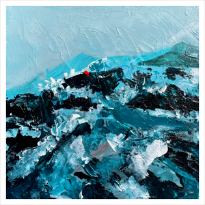 After Poseidon Soul of Ireland painting Wild Atlantic Way ocean painting Dawn Richerson Art 16x16