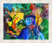 Load image into Gallery viewer, AND THERE YOU WERE AGAIN ☼ Spirited Life Painting {Art Print} bold colors spiritual art by Virginia artist Dawn Richerson 16x20 framed
