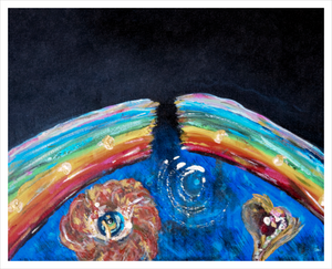 BROKEN RAINBOW ☼ Dreams for a New World {Art Print} Dawn Richerson new earth painting 16x20
