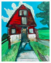 Load image into Gallery viewer, Mother of Liberty painting - Falling Creek Park barn - Bedford Virginia barn - Dawn Richerson - 16x20
