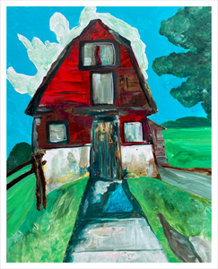 Mother of Liberty painting - Falling Creek Park barn - Bedford Virginia barn - Dawn Richerson - 16x20