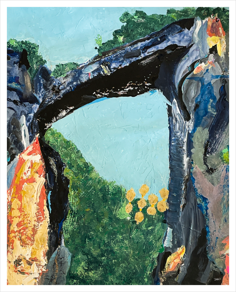 Virginia Natural Bridge Painting - Blue Ridge Parkway painting - Dawn Richerson -Soul of Place 16x20