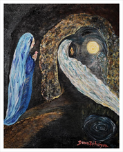 Load image into Gallery viewer, PRESENCE TO PASSAGE ☼ Faithscapes Magdalen Painting {Art Print} - Light of the World Cave Faith Painting by Artist Dawn Richerson 16x20 
