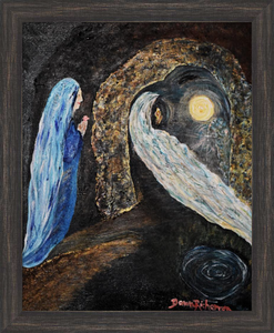 PRESENCE TO PASSAGE ☼ Faithscapes Magdalen Painting {Art Print} - Light of the World Cave Faith Painting by Artist Dawn Richerson 16x20 framed
