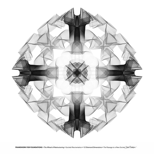 #2 Framework for Foundations ☼ Diamond Dimensions SEA Series {Art Print} Design Print New Dawn Studios 8x8 Unframed 