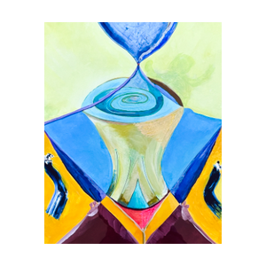 RECEPTIVITY Sacred Chalice ☼ Curvature & Creation Watercolor {Art Print} 4x5