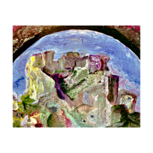 Load image into Gallery viewer, Last Look Back - Peyrepreteuse painting castle South of France Cathar castle 
