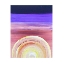 Load image into Gallery viewer, SUNSET Watch the Sun Go Down Again ☼ True Direction {Art Print} 4x5Sunset painting Dawn Richerson 4x5
