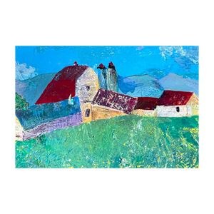 A Generous Welcome - Natural Persuasion Blue Ridge Parkway painting - barn painting - 4x6