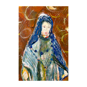 ALL SHE CARRIED IN HER HEART ☼ Magdalen Painting {Art Print} 4x6