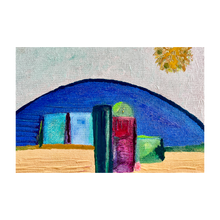 Load image into Gallery viewer, Emergence Dreams for a New World acrylic painting abstract leaning faith painting - the sacred feminine emerges - 4x6
