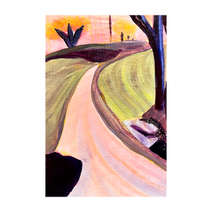 THE LIGHT OF LIBERTY: Where Angels Fear to Tread Falling Creek Park painting Bedford Virginia painting Dawn Richerson 4x6