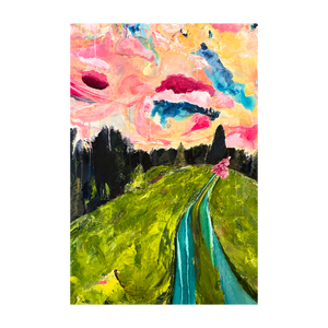 Into the Skies Alive - Claytor Callings - Claytor Nature Center Painting by Dawn Richerson 4x6