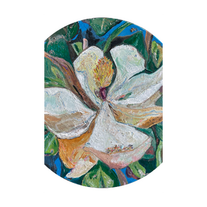 Magnolia Moment - Blue Ridge Parkway flower painting - Virginia artist Dawn Richerson 4x6