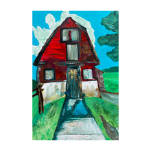 Load image into Gallery viewer, Mother of Liberty painting - Falling Creek Park barn - Bedford Virginia barn - Dawn Richerson - 4x6 Bedford architecture famous barn
