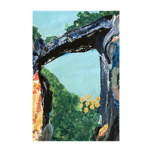 Virginia Natural Bridge Painting - Blue Ridge Parkway painting - Dawn Richerson -Soul of Place 4x6