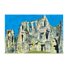 Load image into Gallery viewer, Old Wardour Castle pastel sketch English castle 4x6
