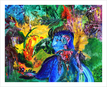 Load image into Gallery viewer, AND THERE YOU WERE AGAIN ☼ Spirited Life Painting {Art Print} bold colors spiritual art by Virginia artist Dawn Richerson 8x10
