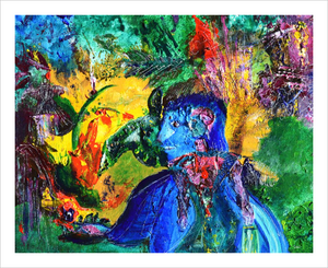 AND THERE YOU WERE AGAIN ☼ Spirited Life Painting {Art Print} bold colors spiritual art by Virginia artist Dawn Richerson 8x10