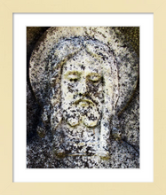 Load image into Gallery viewer, Age to Age - Jesus Stone Cemetery Sculpture Photograph Dawn Richerson 8x10 framed  Ireland cemetery photo Jesus Christ
