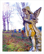 Load image into Gallery viewer, GUARDIAN OF GRACE ☼ Faithscapes {Photo Print} 8x10 cemetary angel photo 
