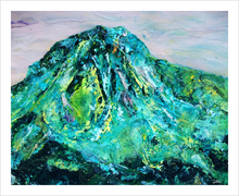 Load image into Gallery viewer, ORATORY OF THE ANGELS ☼ Soul of Ireland Painting {Art Print} Mount Errigal painting by Virginia artist Dawn Richerson 8x10
